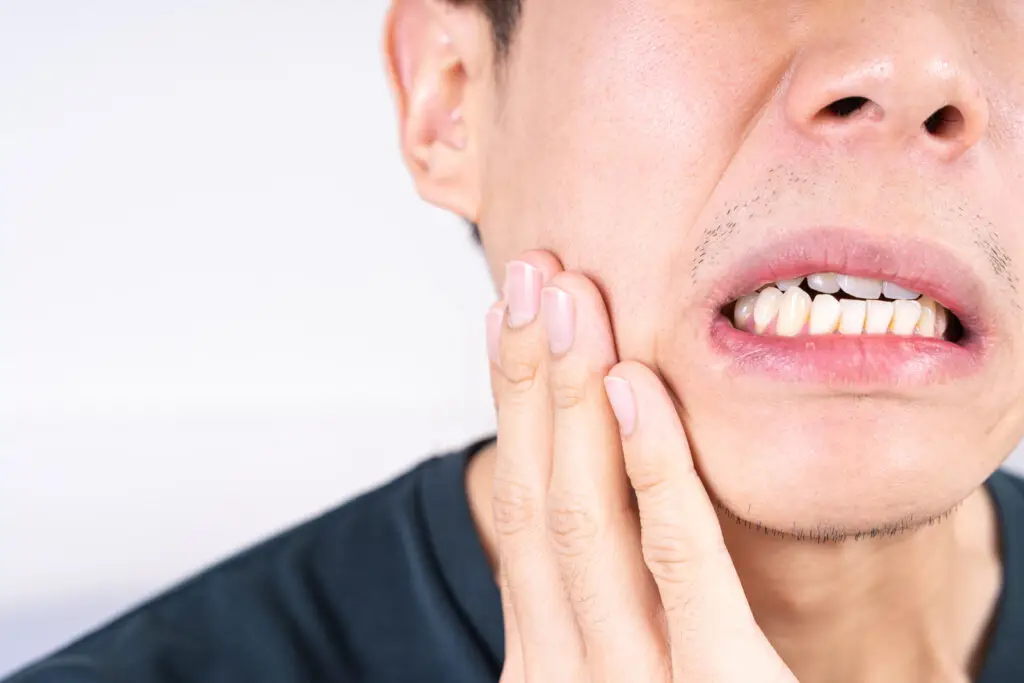 Man suffering from toothache